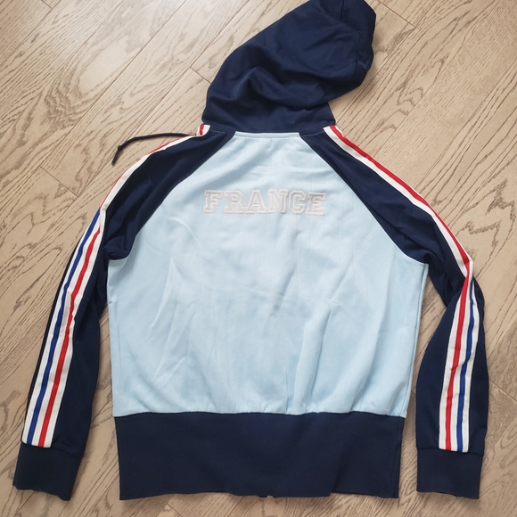 Adidas Orginals France Track Jacket Women's FIFA World Cup Hooded - Picture 4 of 8
